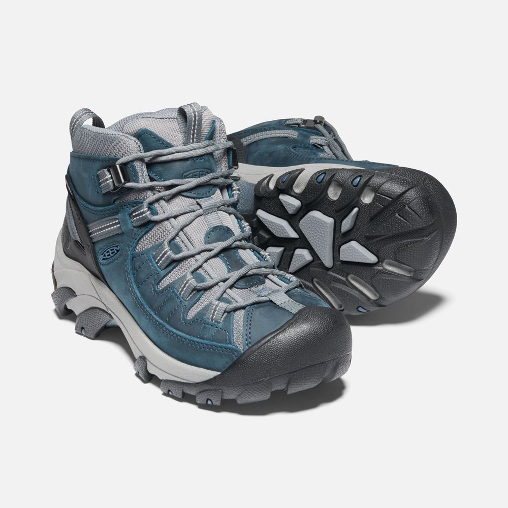 Keen Laarzen Dames Blauw/Grijs - Targhee Ii Waterproof Mid - 35806-ZGCL